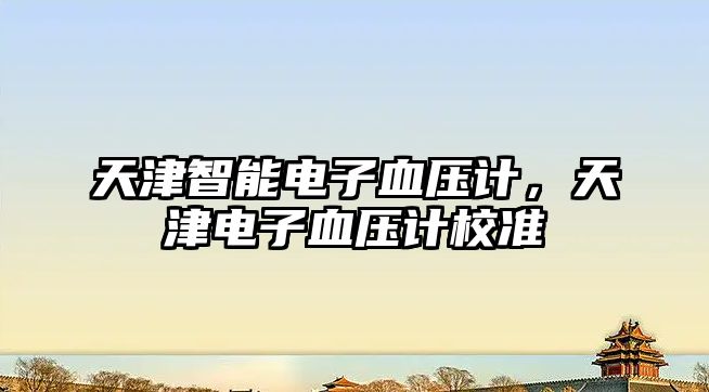 天津智能電子血壓計，天津電子血壓計校準(zhǔn)