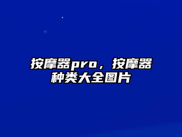 按摩器pro，按摩器種類大全圖片