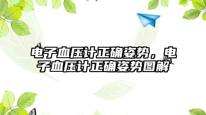 電子血壓計(jì)正確姿勢(shì)，電子血壓計(jì)正確姿勢(shì)圖解