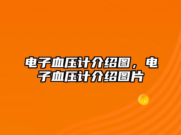 電子血壓計介紹圖，電子血壓計介紹圖片